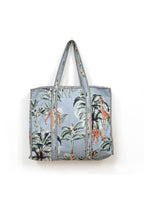 Yda fashion Quilted Cotton Tote Bag – Reusable Large Shopping Bag for Women & Men, Lightweight Eco-Friendly Grocery Tote with Printed Design, Shoulder Bag for Travel, Beach & Daily Use