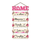 Artvibes Home Is Where Memories Are Created Decorative Wall Art MDF Wooden Wall Hanger for Living Room | Decor Hanging Ornaments | Home Quotes Wall Hanging | Modern Decor | Wall Poster(WH_6602N)