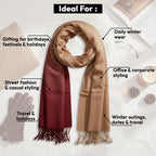Graziemille Pure Pashmina For Women (Camel Ombre)