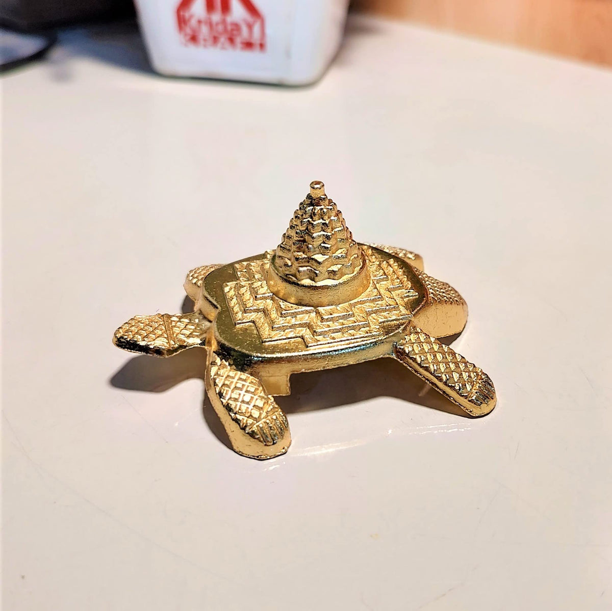 KridayKraft Meru Kachua (Turtle) for Vastu Feng Sui,Kachhua Yantra for Good Luck & Evil Eye Protection,Metal Tortoise Staute Animal Showpiece Figurine & Gifting Items...