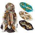 PALAY 3Pcs Silk Feel Satin Head Scarf for Women Stylish 35 Inch Square Wrap