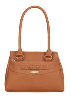 Fostelo Women's Maria Satchel Tote Handbag for Women | Ladies Purse | Stylish Shoulder Bag | Gift For Women | Tan