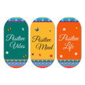 Artvibes Positive Quote Designer Wall Hanging Wooden Art | Quotes Decor Item | Wall Poster | Office Wall Decoration Items | Wall Art Print | Inspirational quotes | Gift Items (WH_9012N), Set of 3