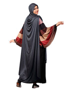 Mehar Hijab's Modest Women's stylish Solid Polycotton Soft feel good fabric Side Slit &Tie Ulema Hijab L (Grey)