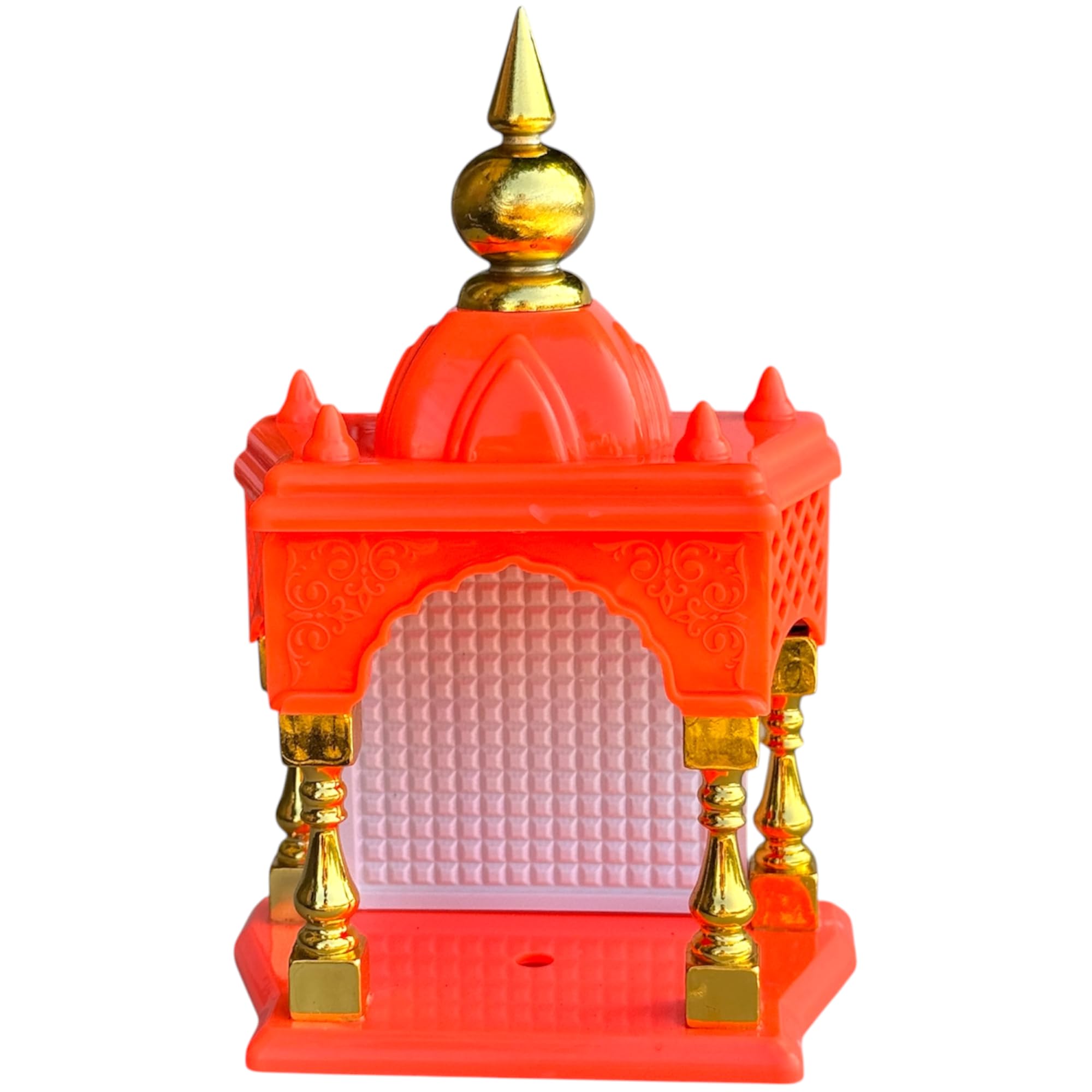 SAICHHA GIFTS Temple for car Dashboard Stand 6 inches (Orange)