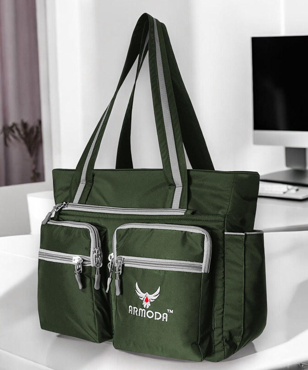ARMODA Multipurpose Women Shoulder and Tote Bag (Green)