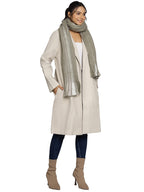 Ravaiyaa - Attitude is everything Women's Cashmere Wool Acrylic Scarf Winter Long Scarves, Neck Wrap 72 X 14 Inch (Grey)