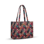 Stylique Women's Jute Tote Bag with Zip Closure — Large Laptop Handbag for Office, College & Travel | Eco-Friendly Cotton Canvas Shoulder Bag