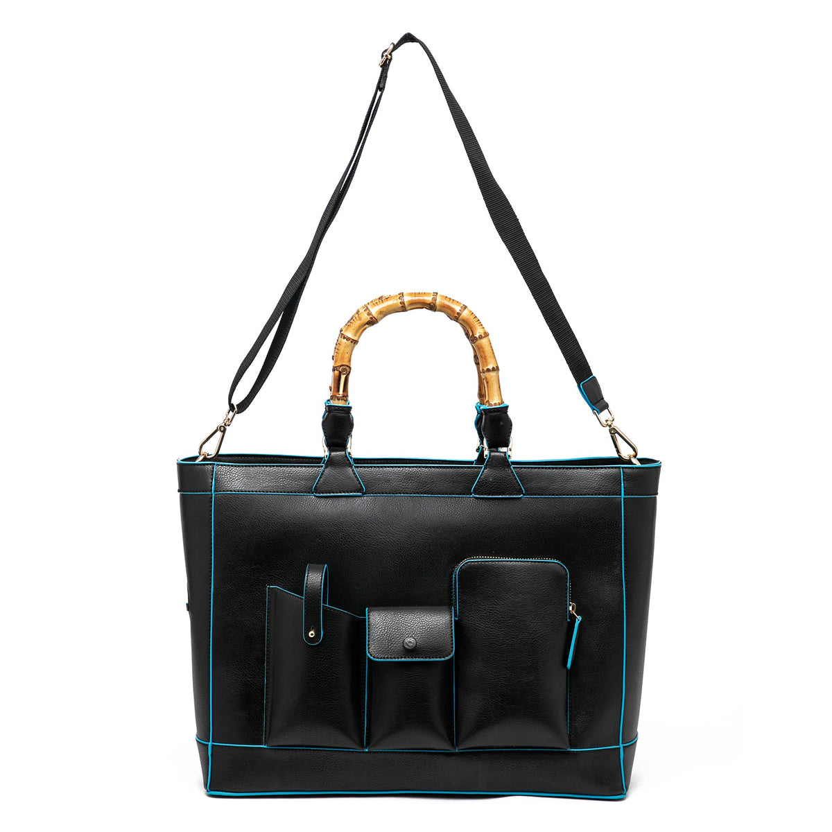 HIE Ester Tote Versatile Vegan Leather Bag & Detachable Sling Strap And Top Handles | Fits Upto 16 Laptop | Tote Bags for Women For Office Use, Work.