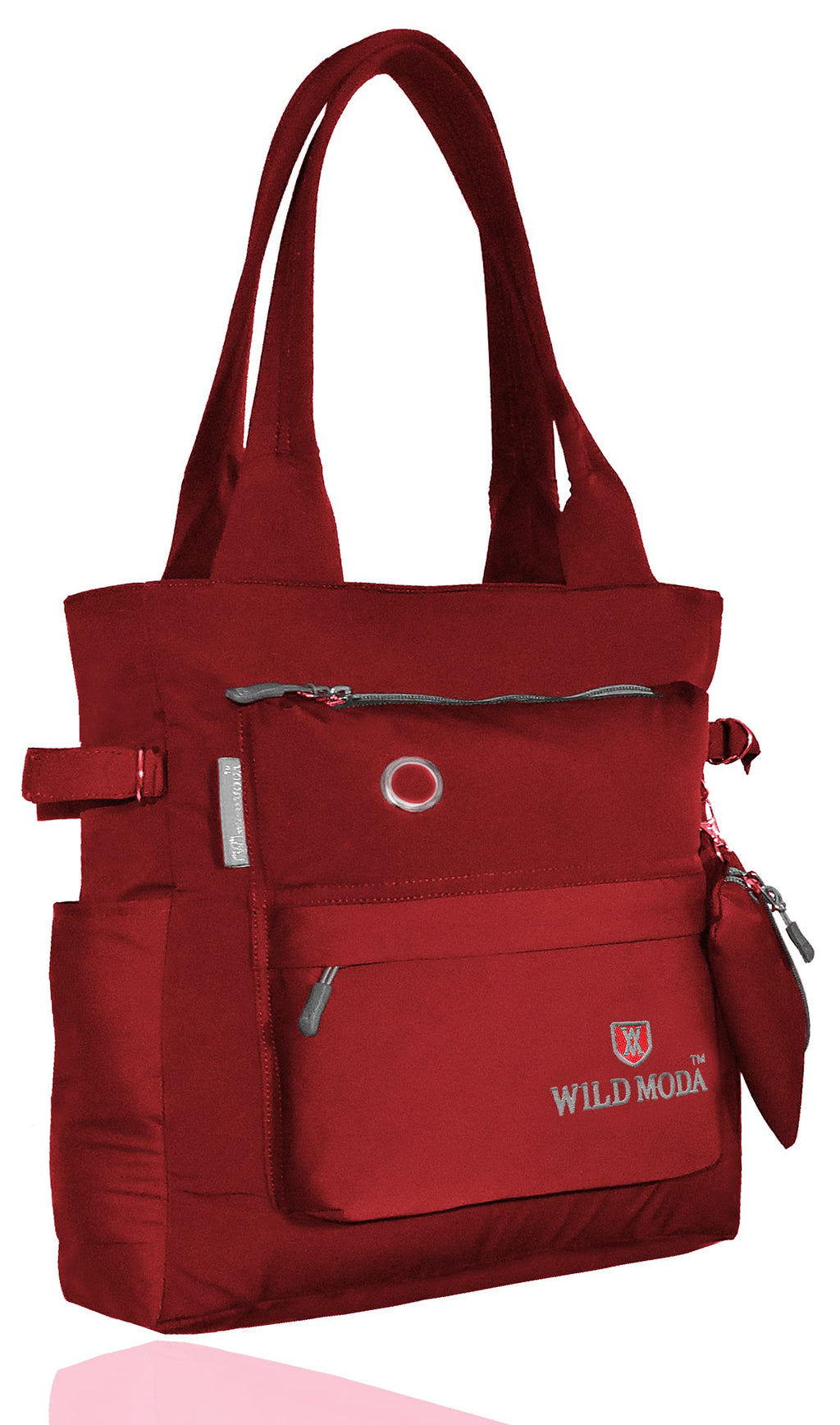WILD MODA College and Office Tote Bag for Girls and Women (Maroon)