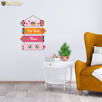 Artvibes Our Sweet Home Decorative Wall Art MDF Wooden Wall Hanger for Living Room | Printed Wall Decoration | Modern Decor Items | Wall Poster | Artworks Hangings | Unique Gift (WH_4417N)