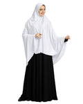 Mehar HIJAB'S MUSLIM MODEST WOMEN'S STYLISH ZAKIA HIJAB (White, X-Large)