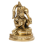 ARTVARKO Brass Bajrangbali Murti Hanuman Ji Idol Statue Home Office Temple Puja 3.25 Inch