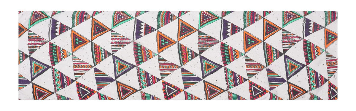 EH 100% Pure Mulberry Silk Scarf for Women, head scarf, neck scarf, hair scarf, digital printed long (22 X 72) (MC 6)