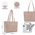 Lavie Women's Mono Freya Monogram Print Tote Bag for Women | Tote Bag for Work | Ladies purse | Stylish Shoulder Bag | Gift for Women