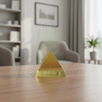 TREE MAISON CORONATING HOMES Citirine Crystal Pyramid | 1 Inch | Vastu Correction | Reiki Crystal Pyramid for Positive, Meditation| Home & Office Decor |Pack of 1