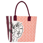 earthsave All Purpose Tote Bag - Girl| Printed Organic Multipurpose Cotton Bags | Cute Hand Bag for Girls | Best for College, Travel | Reusable Shopping Bag | Eco-Friendly Tote Bags