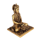 ARTVARKO Brass Lord Hanuman Ji Murti Dhyan Mudra Meditation Bajrangbali Bhagwan Statue Showpiece for Pooja Gift Living Room Decoration Home Décor 8 Inches