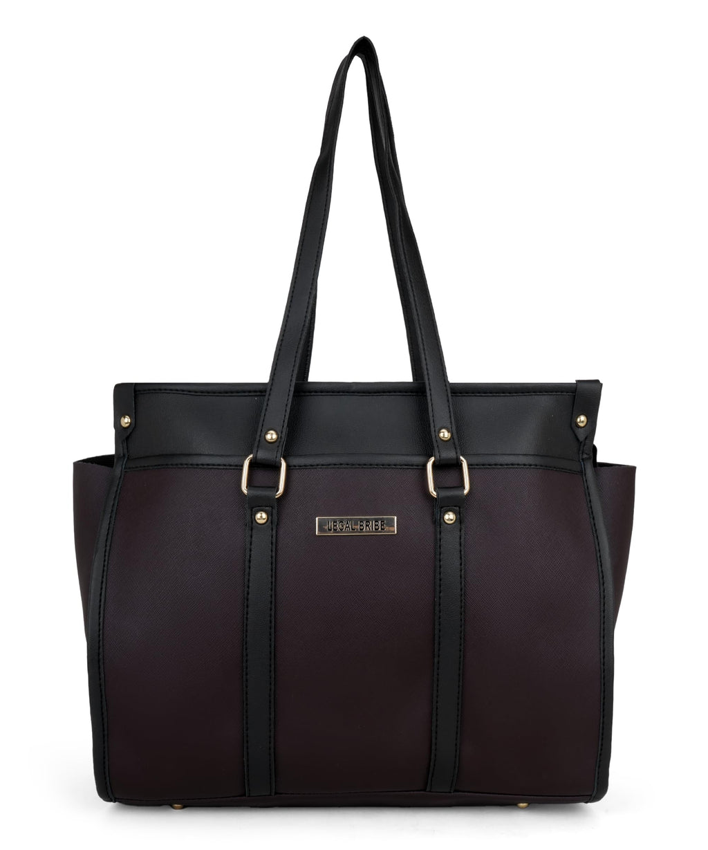 LEGAL BRIBE Stunning Tote Bag (Dark Brown)