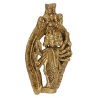 ARTVARKO Panchmukhi Hanuman Brass Wall/Door Hanging Bajrangbali Idol Entrance for Home Office 5 Inches