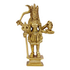 ARTVARKO Brass Maa Kali Statue Kalika Kaali Idol Temple Puja Sculpture 7.5 Inch