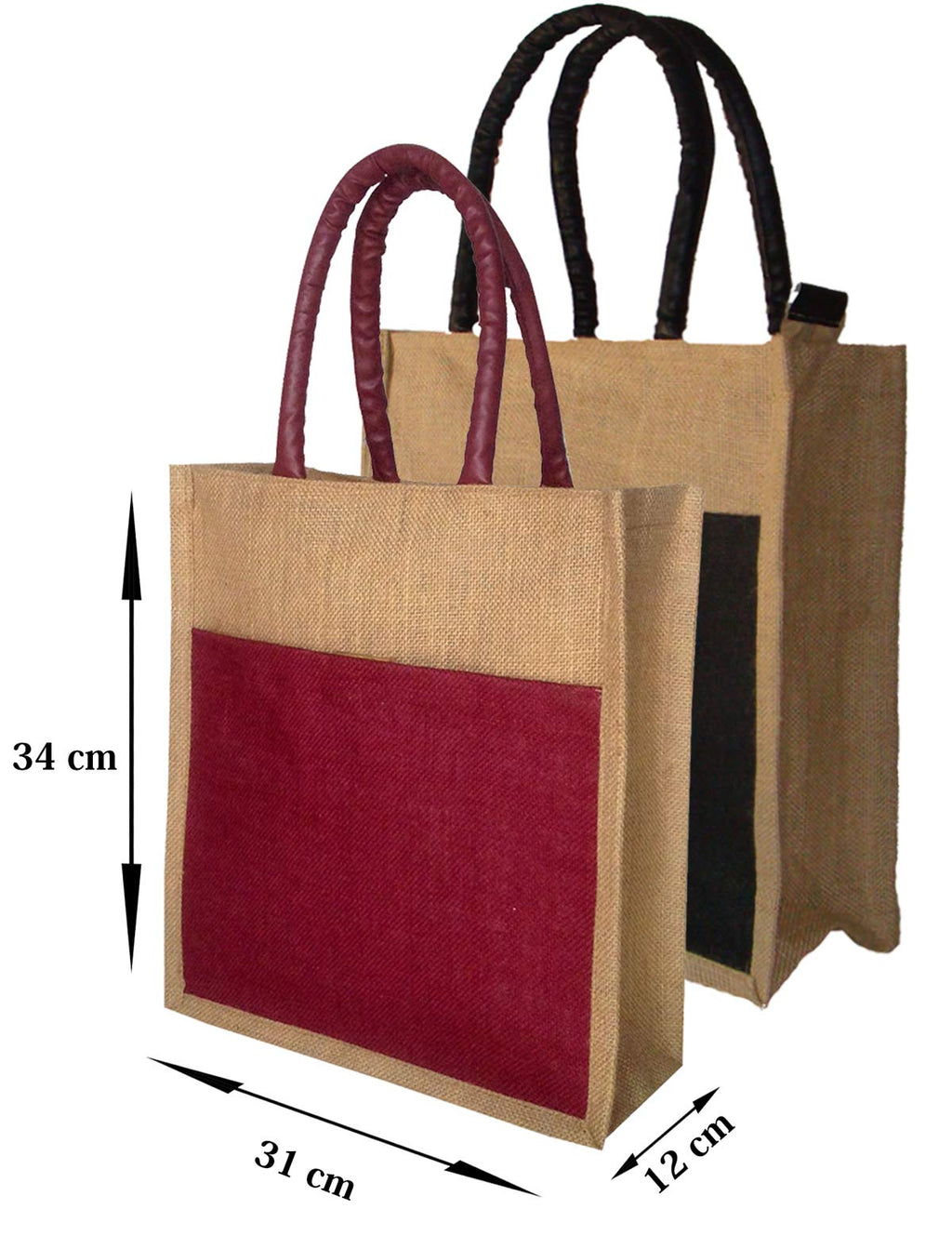 FOONTY Daily use Women Tote/Lunch/Gym Bag(Combo of 2,Multicolor,Fab-31C)