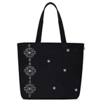 MASQ by Q-One Cute Genes Foldable Reusable Tote Bag for Women with Zip | College Bag for Girls | 100% Organic Canvas Tote for Shopping, Travel & Beach | (Urban)