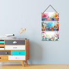 Artvibes Floral Illustration Art Decorative Wall Art MDF Wooden Wall Hanger for Home | Living Room | Office | Wall Art Painting For Hall | Graphic Artwork | Wall Art Print | Unique Gift (WH_9432N)
