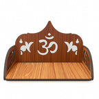 HOMEWEY DECOR Wooden Home Temple Handcrafted Support Heavy Idols Luxurious Finish Pooja Mandir for Home & Office Wall Mount for Room (Design5)