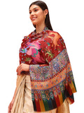 Pashmoda Women Royal Caravan Fine Soft Bamboo Fibre Stole (Size 28x80in, 71x203cm) ISST31