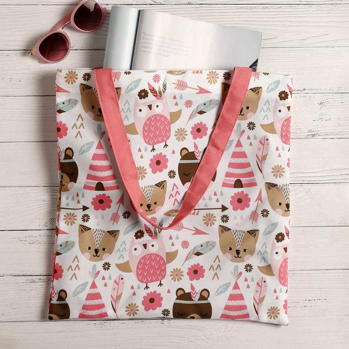 The Purple Tree Canvas Stylish Printed Tote Bag For Women (Pack Of 1) Tbag00270