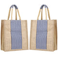 ASIAN Women's Tote Bag for Women with Zip, Stylish Cotton Handbags, Canvas Tote Bags for College & Daily Lunch & Shopping Lightweight Handcarry Bag's Pack of 2 (Grey,Blue)