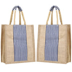 ASIAN Women's Tote Bag for Women with Zip, Stylish Cotton Handbags, Canvas Tote Bags for College & Daily Lunch & Shopping Lightweight Handcarry Bag's Pack of 2 (Grey,Blue)