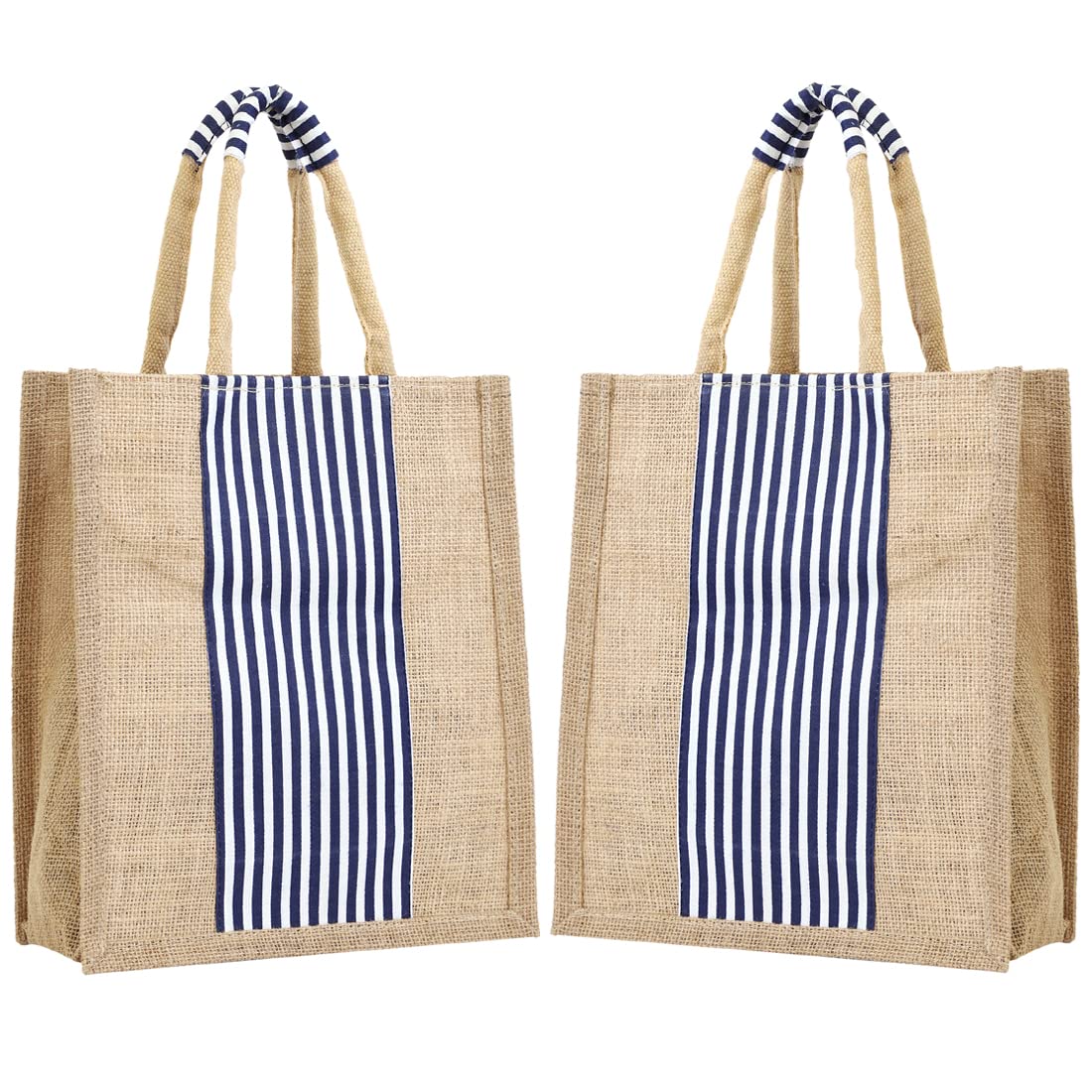 ASIAN Women's Tote Bag for Women with Zip, Stylish Cotton Handbags, Canvas Tote Bags for College & Daily Lunch & Shopping Lightweight Handcarry Bag's Pack of 2 (Grey,Blue)