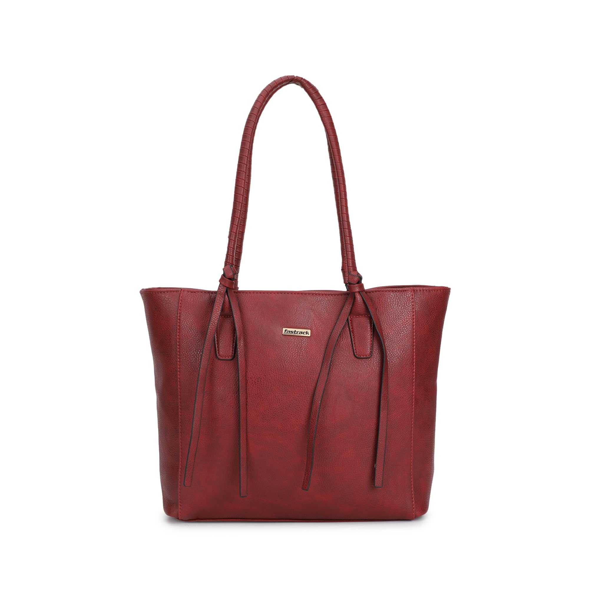 Fastrack Premium Leather Tote Bag for Women, Ladies and Girls | Structured Spacious Tote Bag for Work, Office and College