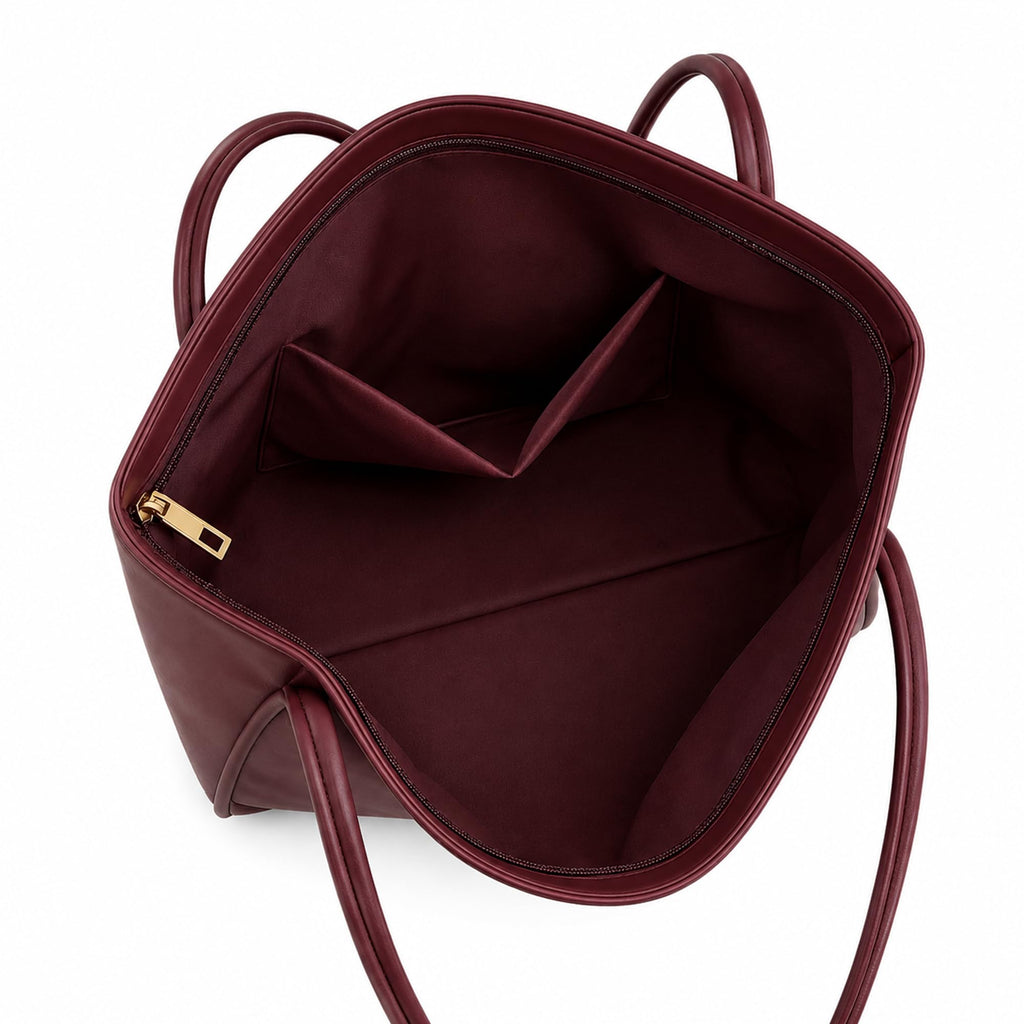 Madak Retail Large Tote Bag for Women | Womens Shoulder Bag for Work, Travel | Office Bag for Women Stylish (Maroon)