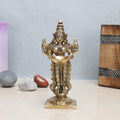 ARTVARKO Brass Deep Lakshmi Lady Diya Oil Lamp Standing with Lamps Deeplaxmi Statue Religious Showpiece 6 Inch.