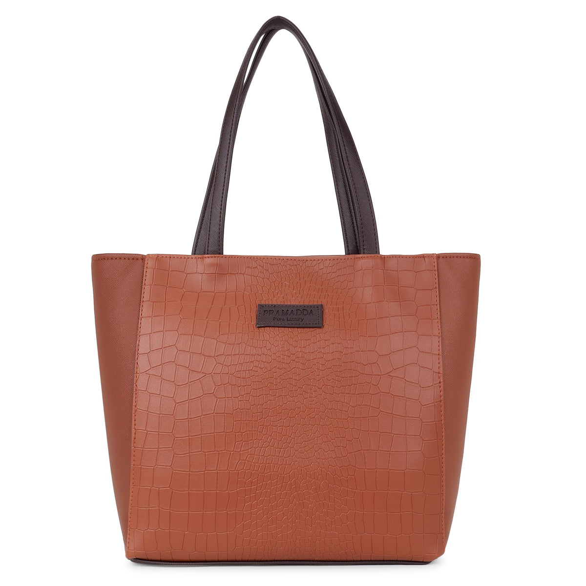 Pramadda Pure Luxury Fiona Tote bags for women office use | College Bags for girls | Vegan Leather Laptop Handbag/Shoulder Bags | Large Space Totes.