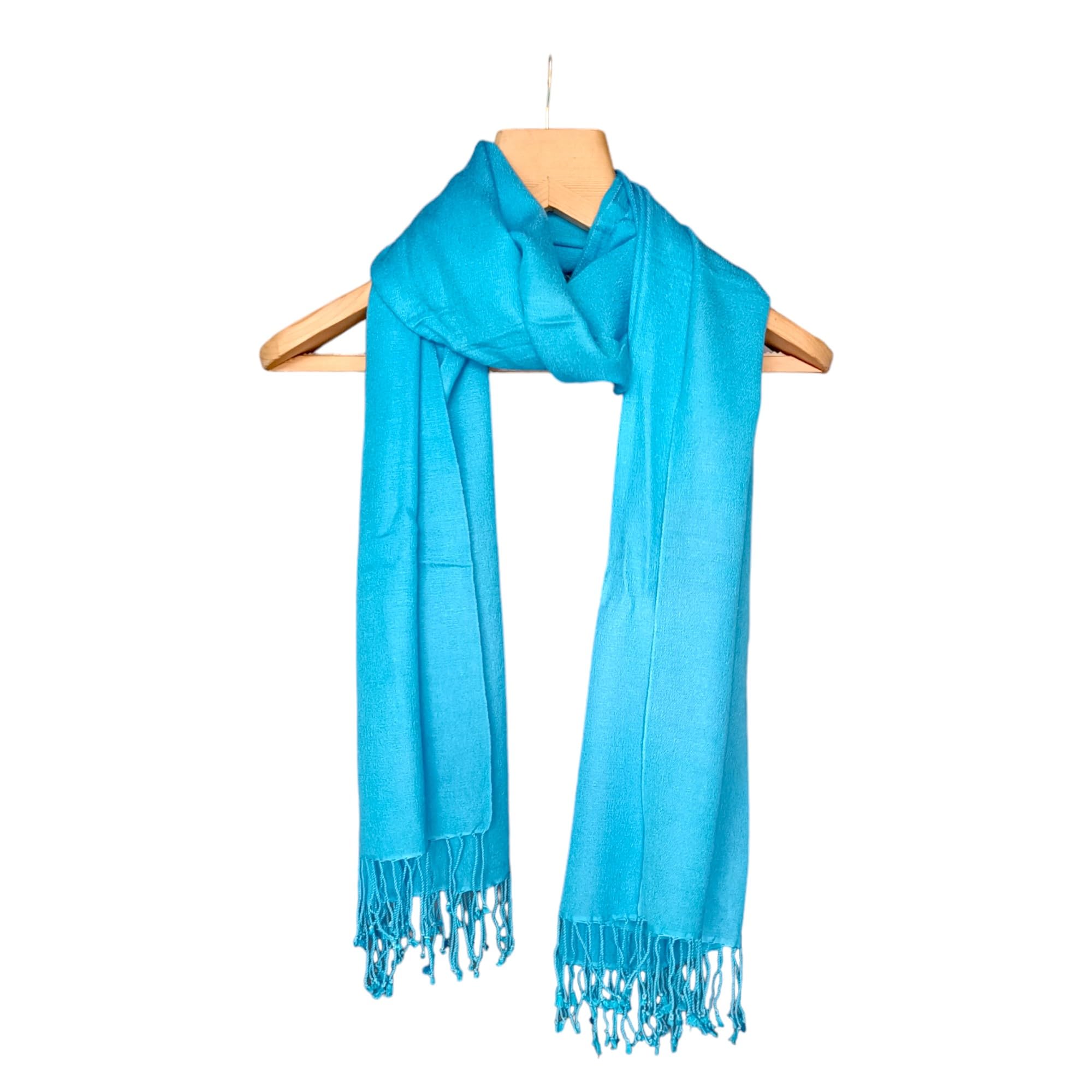 Graziemille Pure Pashmina For WomenTURQUIOSE LARGE