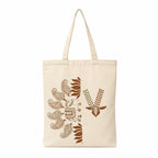 Neelkanth Imprint Eco-Friendly Hand Block Printed Paisley & Floral Cotton Canvas Tote Bag, Reusable Shopping & Daily Use Shoulder Handbag