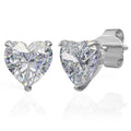 925 Sterling Silver Earrings for Women | Solitaire Stud Earrings | Heart, Oval, Drop & Cushion Designs | Hypoallergenic Fine Jewelry | Lightweight Everyday Wear Gift for Her