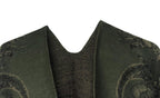 Urban CoCo Women's Color Block Shawl Wrap Open Front Poncho Cape, Series 29-dark Green, One Size