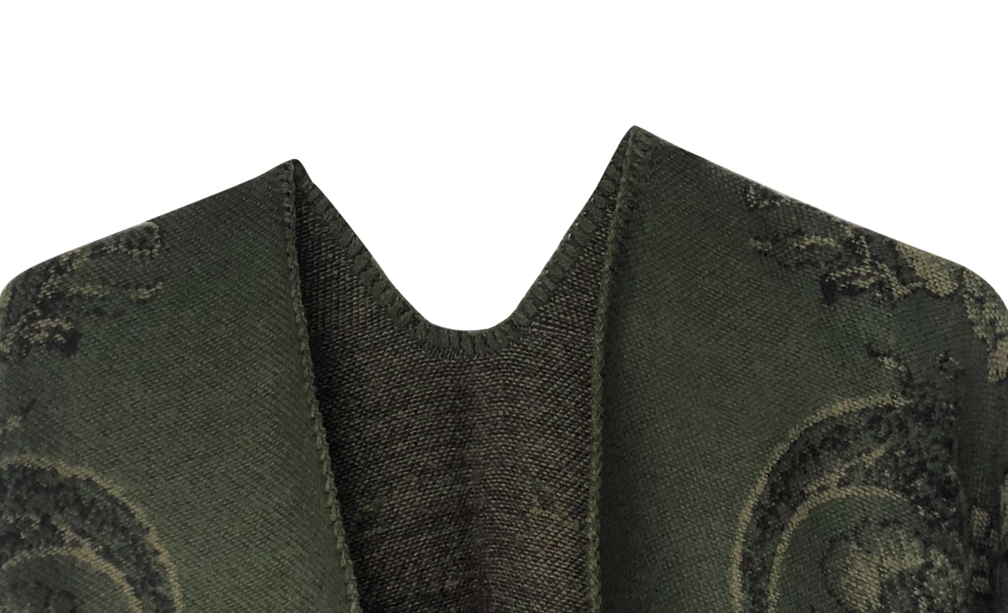 Urban CoCo Women's Color Block Shawl Wrap Open Front Poncho Cape, Series 29-dark Green, One Size