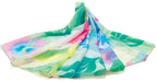 ONE ECHELON Georgette Women's Lightweight Long Scarf (Vibrant Watercolor)