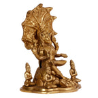 ARTVARKO Brass Dakshinamurthy Shiva Shankar God Shiva as a guru Teacher of All Types of Knowledge Brass Statue Height 9 Inches