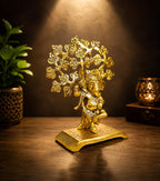 KridayKraft Metal Ganesha Statue,Ganpati Murti Religious Idol for Pooja Room & Decor Your Home, Office,Gift Your Relatives on Diwali,Wedding,Birthday...
