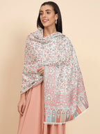 Pashmoda Women Dastaan Woven Design Jamawar Shawl (Size 101X203 CM)