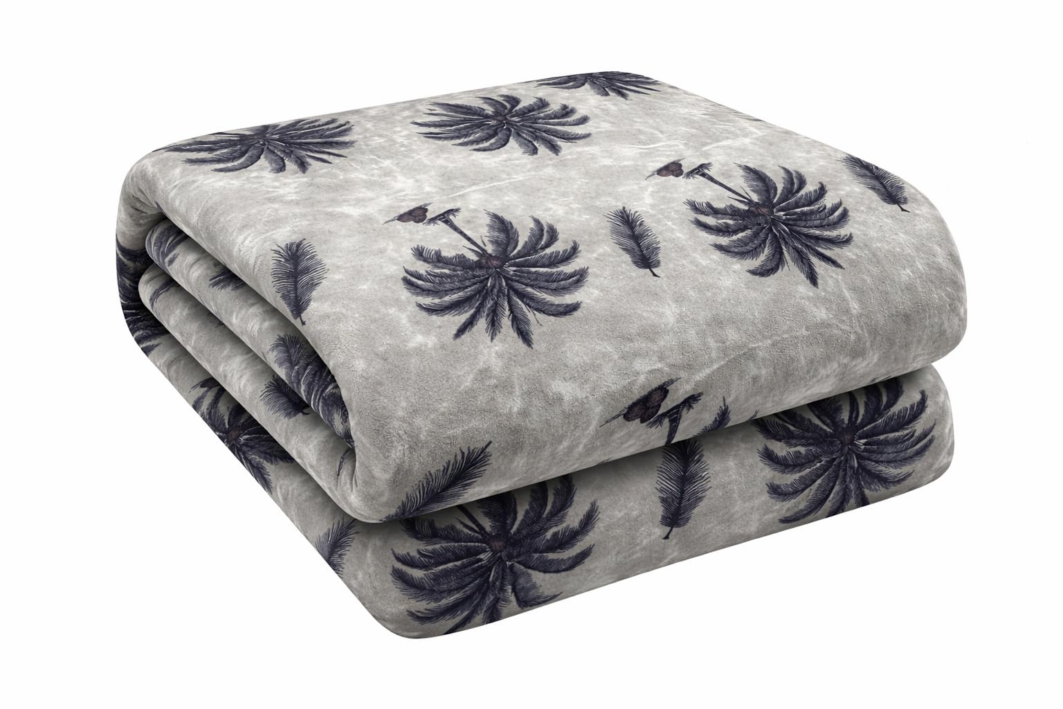 Gullivar Davos Premium Flannel Printed Single Bed AC Blanket 230x160 cm | 300 GSM Ultra Soft Breathable All-Season Blanket for AC, Summer & Mild Winter | Luxury Comfort Throw -Silver Kafalo