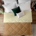 EDMUND® 500 GSM Heavy Warm Comforter | Cloud Soft Down Touch Microfiber Quilt | Winter Blanket Rajai | Fluffy, Lightweight & Machine Washable - Single Bed 60x90 | Beige/Ivory Kafalo