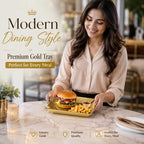 Kruvad Stainless Steel Gold Hammered Decorative Tray for Vanity Perfume Jewelry Makeup Organizer Square Serving Plate for Snacks Dry Fruits Dining Table Dresser Bathroom Counter & Home Decor